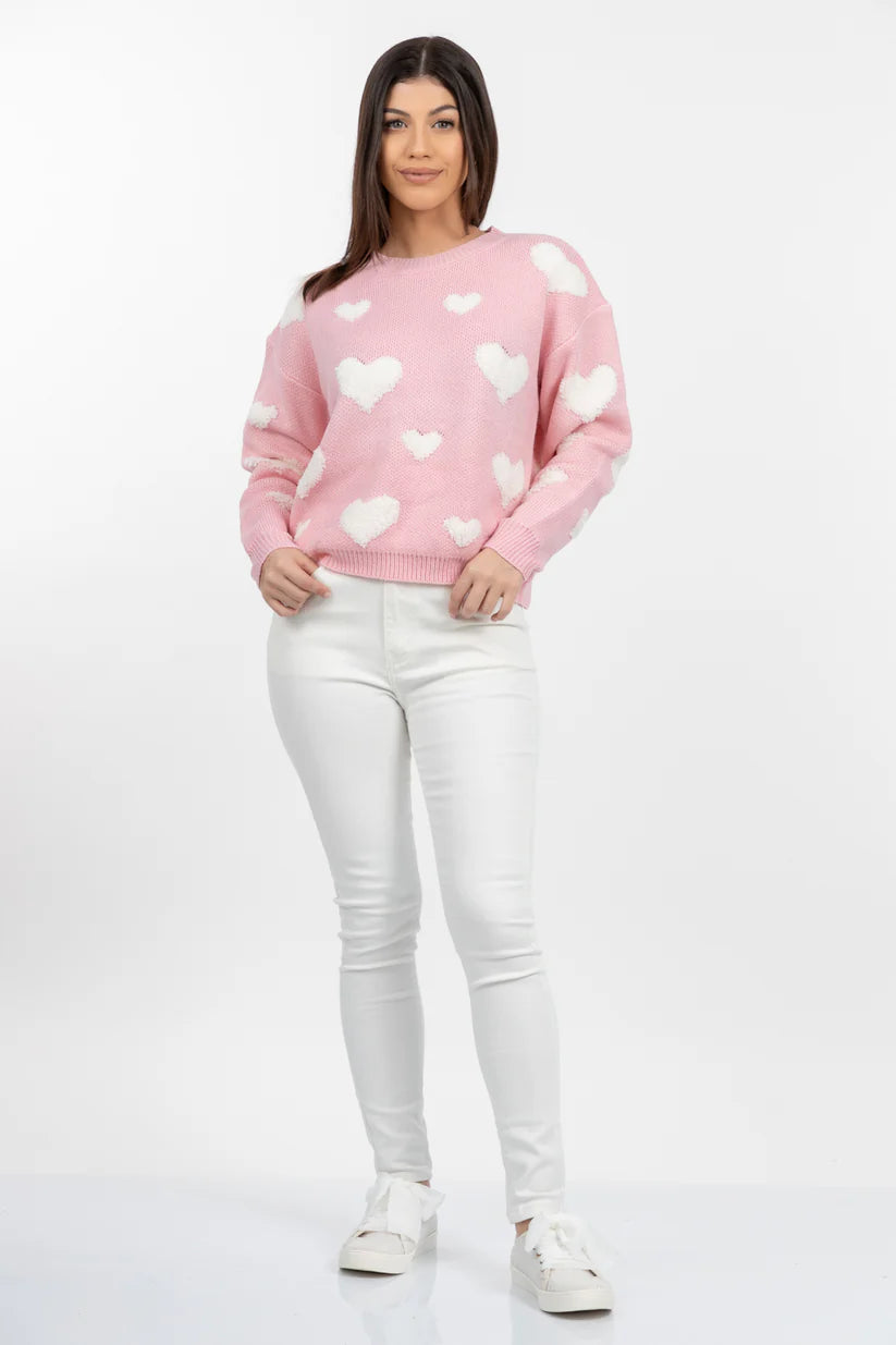 Sweater Sweet Pink Heart