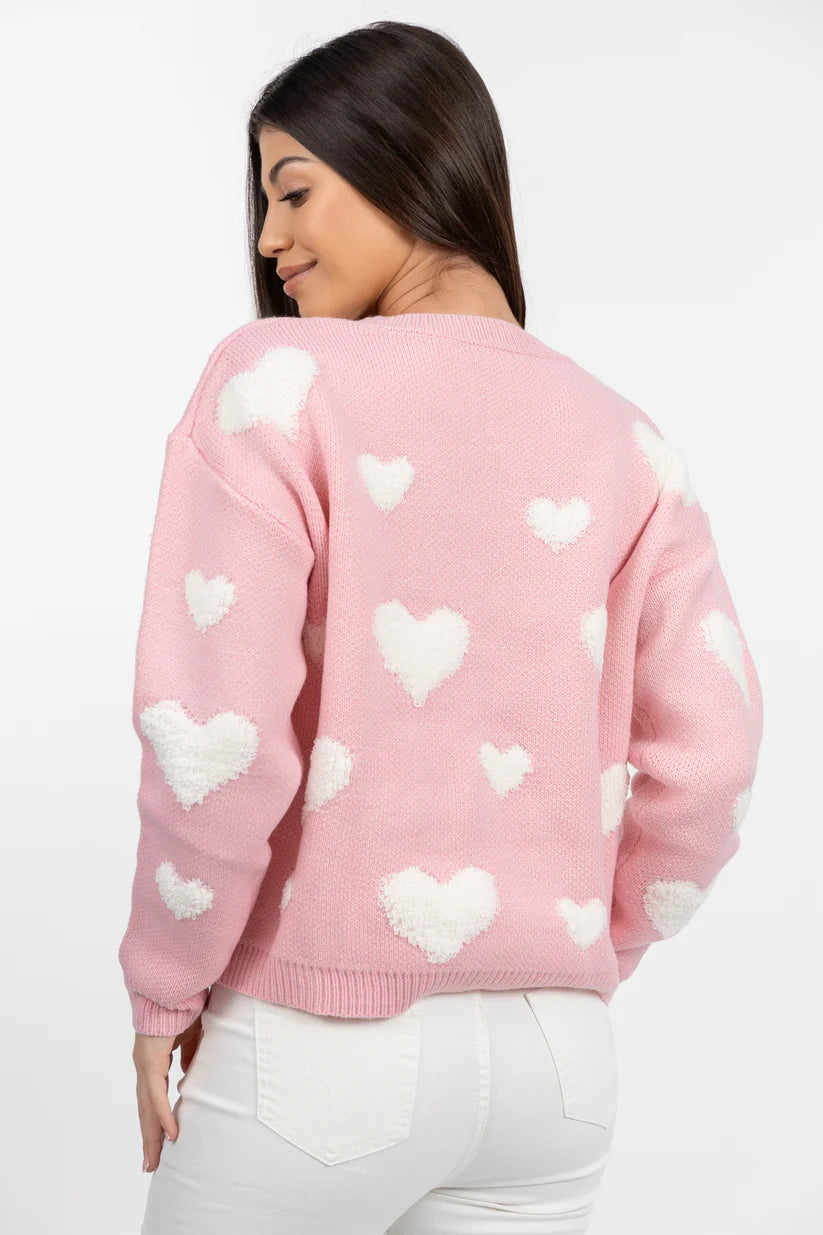 Sweater Sweet Pink Heart