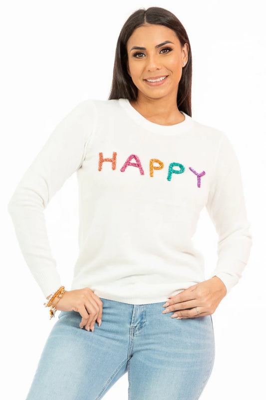 Sweater Happy Ivory