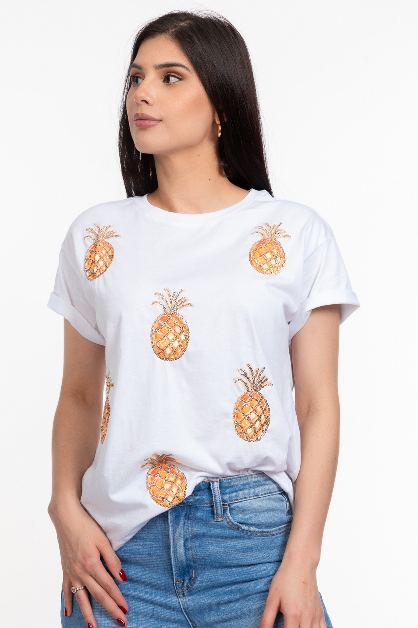 Blusa Pineapples Blanco